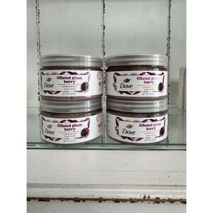 Dove Frosted Plum Berry Body Scrub 3.5 oz Limited Edition Travel Size Set of 4